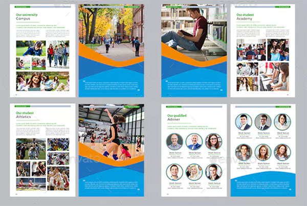 College University Brochure Templates