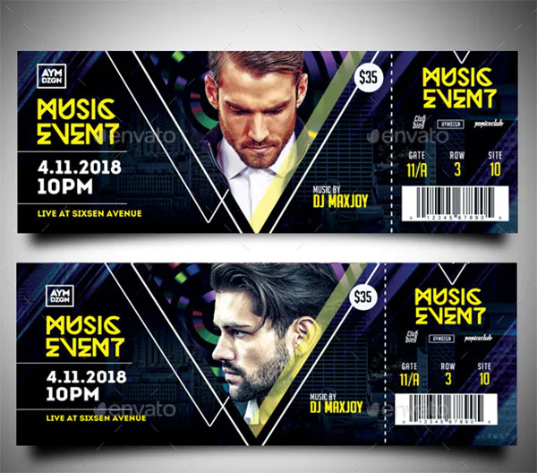 Conference Event Ticket Template