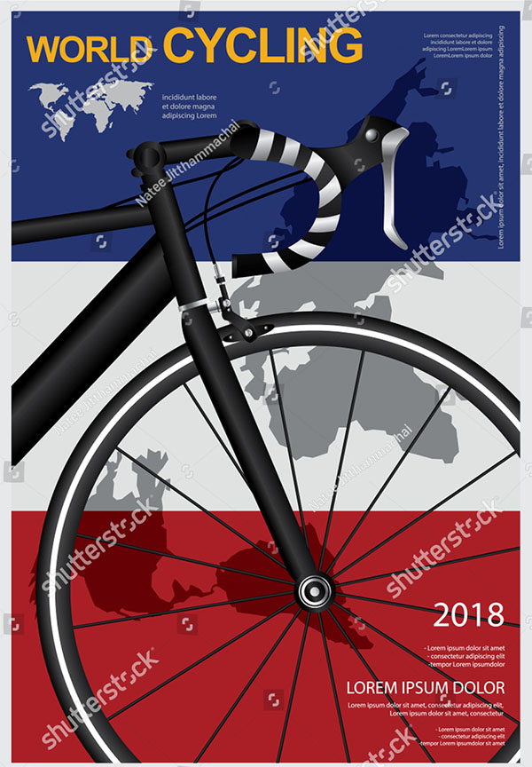 Cycling Vector Flyer Template