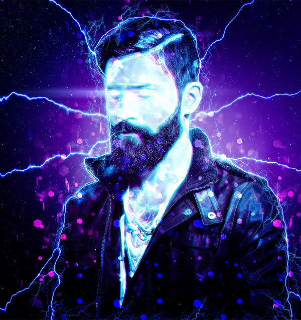 Energy Electricity Photoshop Action