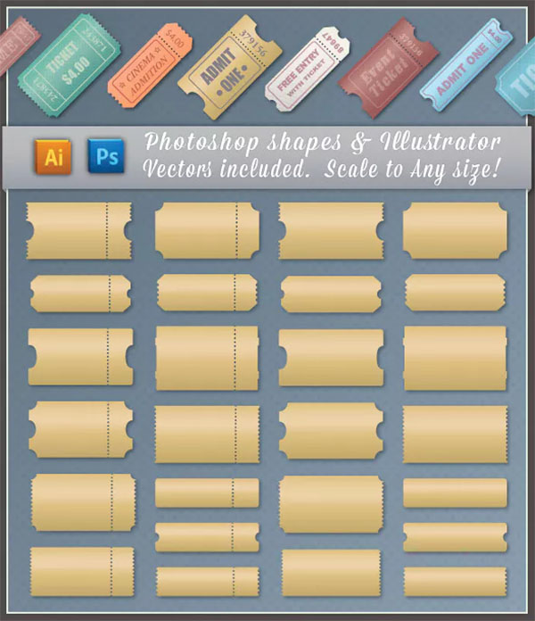 Event Ticket Shapes