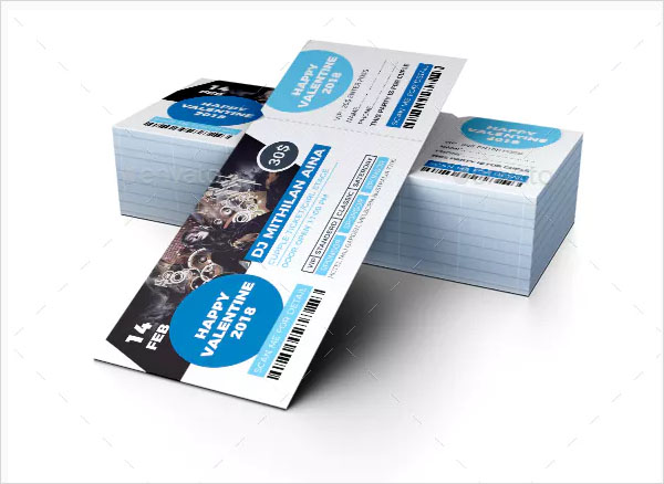 Event Ticket Show Template