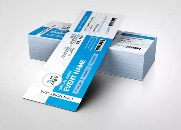 Event Ticket Template Design