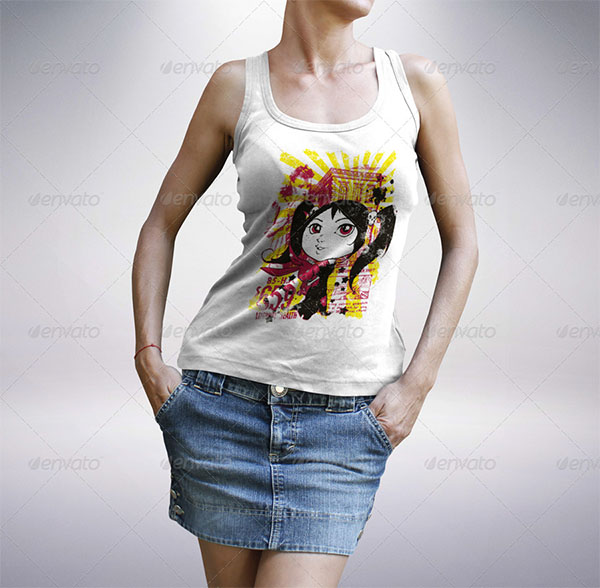 Female Tank Top Mockup