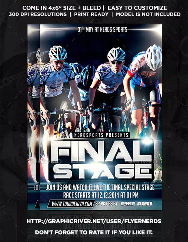 Final Stage Bicycle Sports Flyer