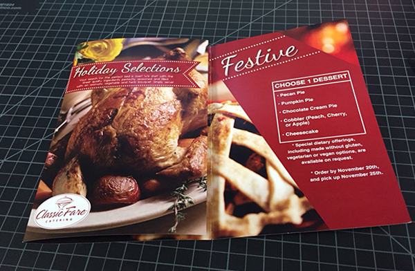 Free Classic Fare Catering Holiday Brochure