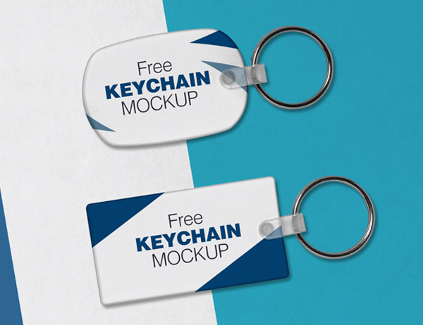 Free Keychain and Key Ring Mock-up PSD Files