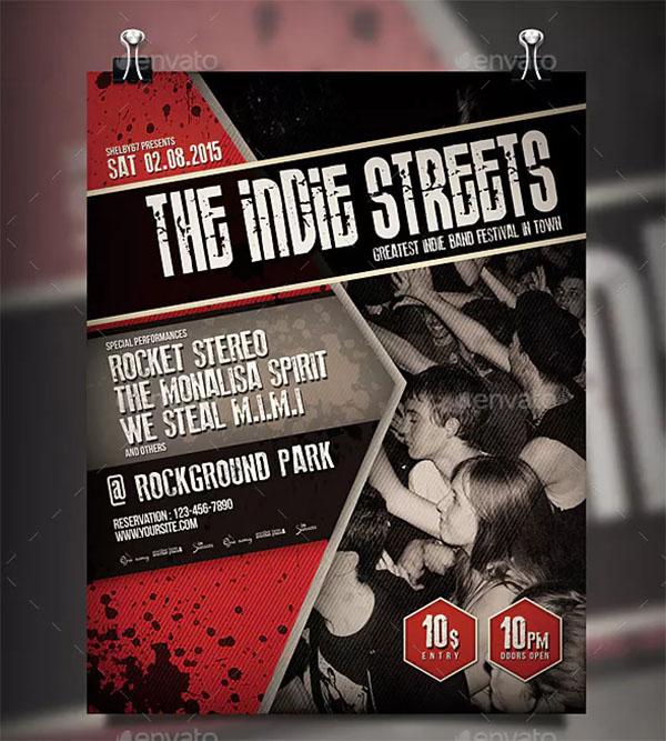 Indie Band Flyer Poster File