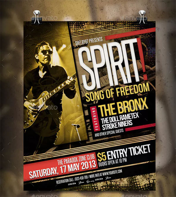 Indie Band Flyer and Poster Event Template