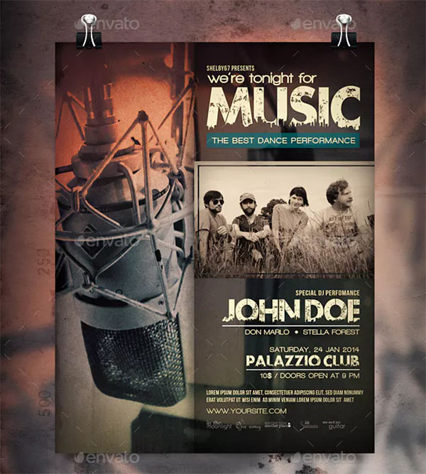 Indie Band Music Flyer & Poster Template