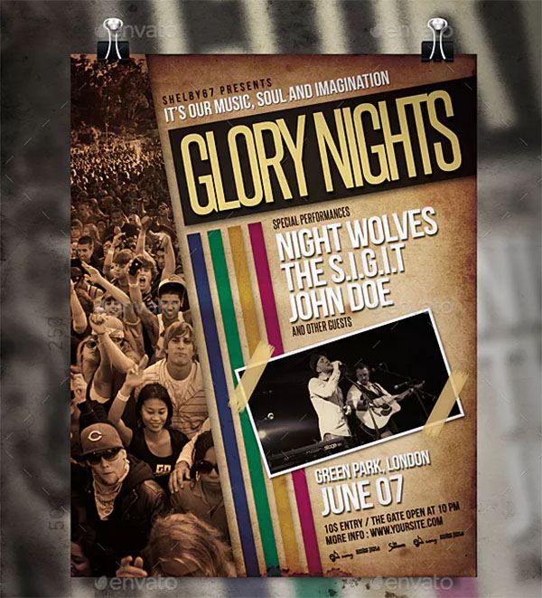 Indie Band PSD Flyer & Poster Template