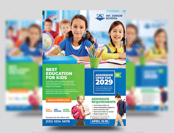 Junior School Admission Flyer Template
