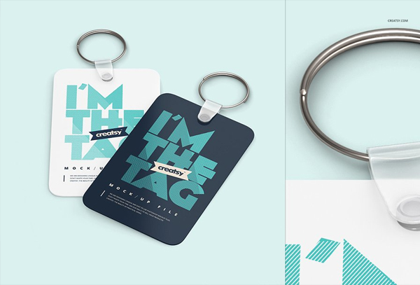 Keychain Mockup Set