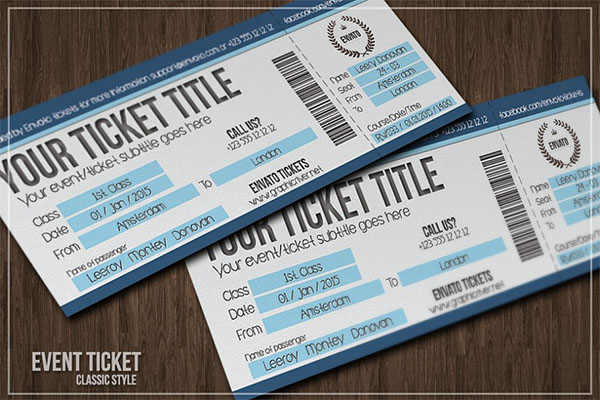Multipurpose Simple Event tickets