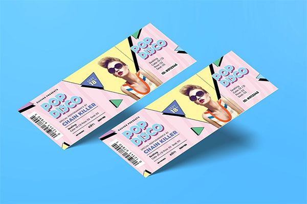 Music Event Ticket Design