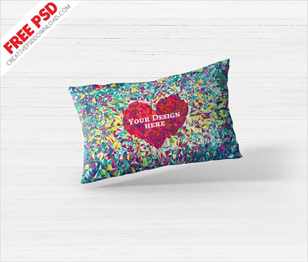 Pillow Cover Free PSD Mockup
