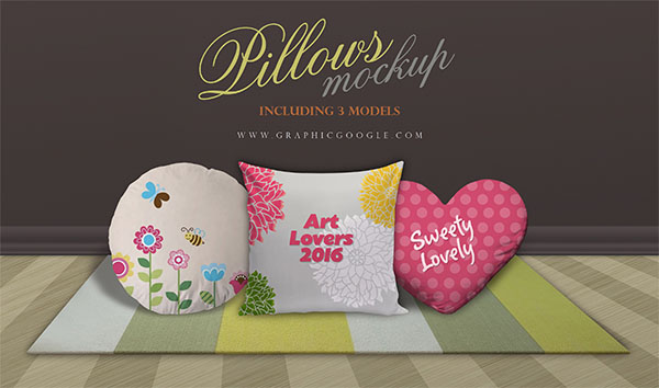 Pillows Mockup Model Designs