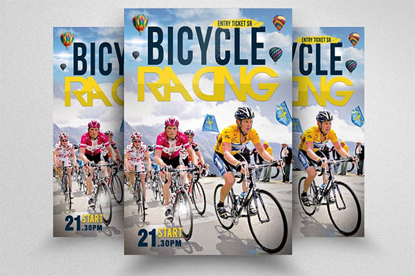 Print Bicycle Racing Flyer Templates