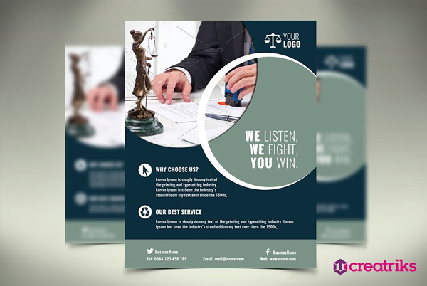 Printable Lawyer Flyer Template