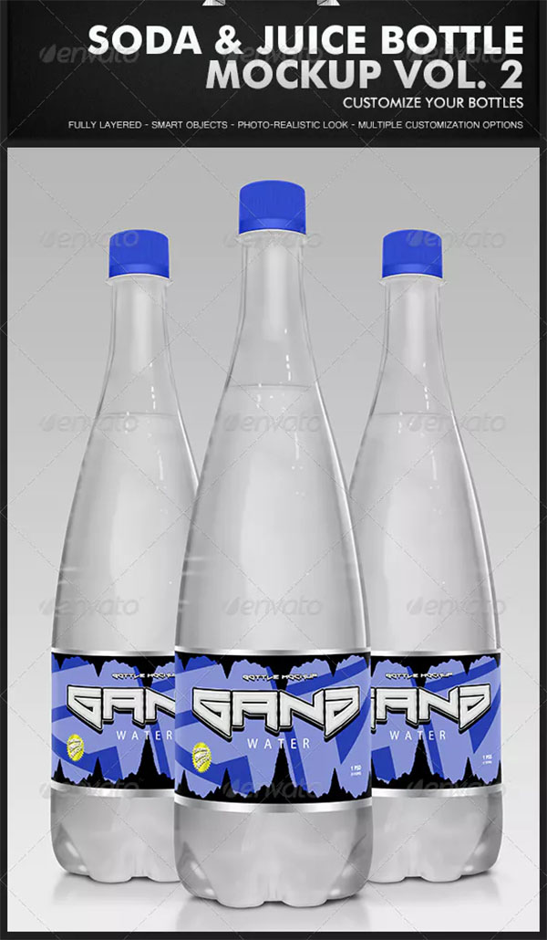 Soda & Juice Bottle Mockup Kit