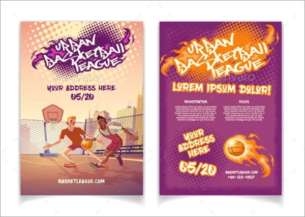 Street Basketball Tournament Design Template