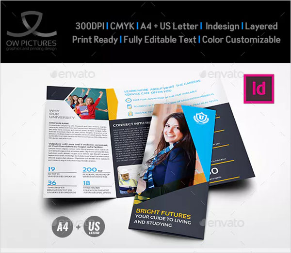 University College Tri- Fold Brochure Template