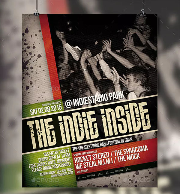 Urban Indie Band Flyer and Poster Design