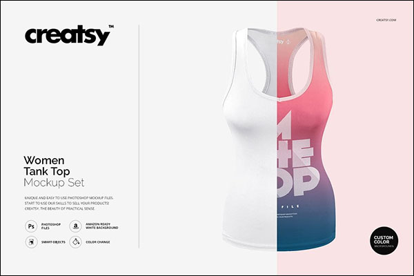 Women Tank Top Mockup Set