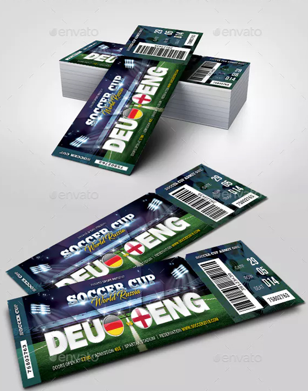 World Soccer Cup Russia Ticket