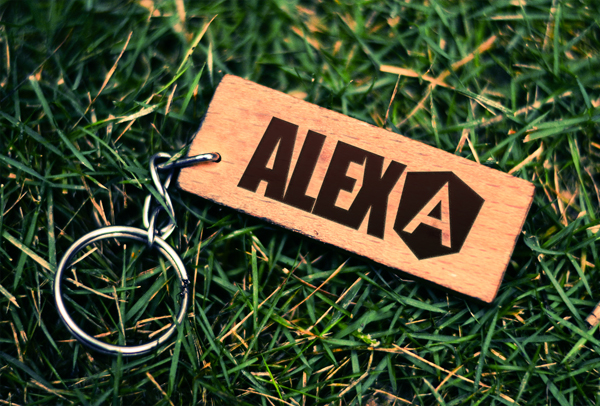 Your Name Keychain PSD Mockup