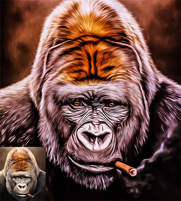 10 Oil Painting PSD, DNG, JPG, RAW Action