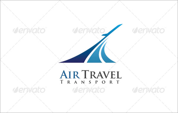 Air Travel Transport Logo Design Template