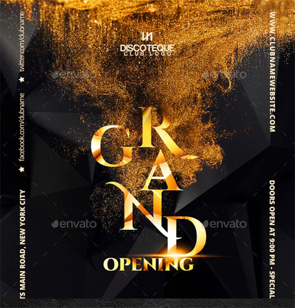 Anniversary Grand Opening Flyer