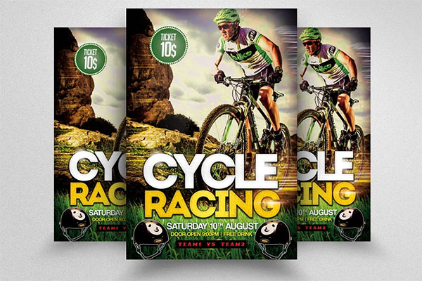 Bicycle Racing Flyer Templates