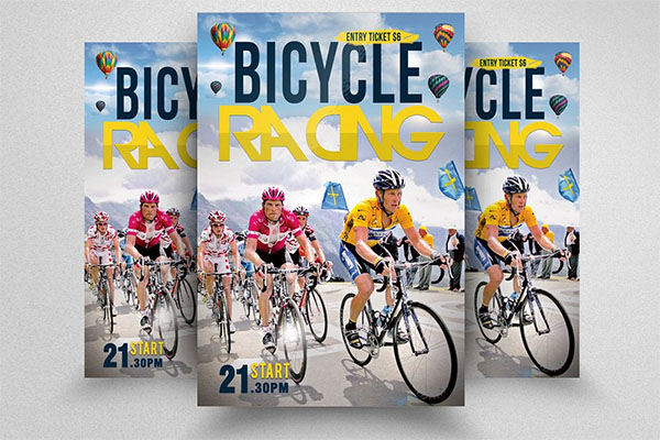 Bicycle Racing Flyer Templates