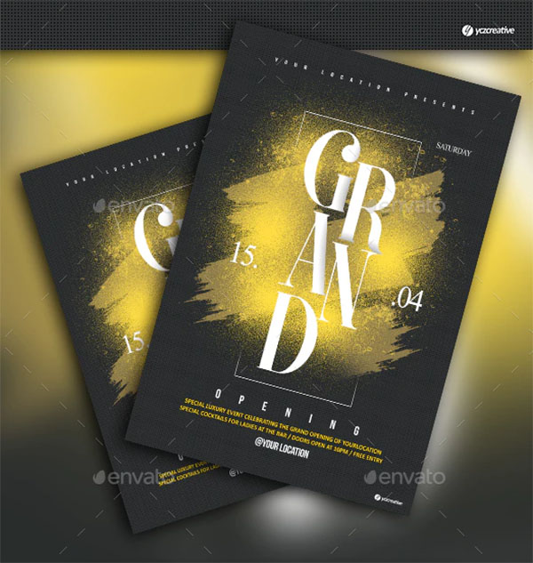 Creative Grand Opening Flyer