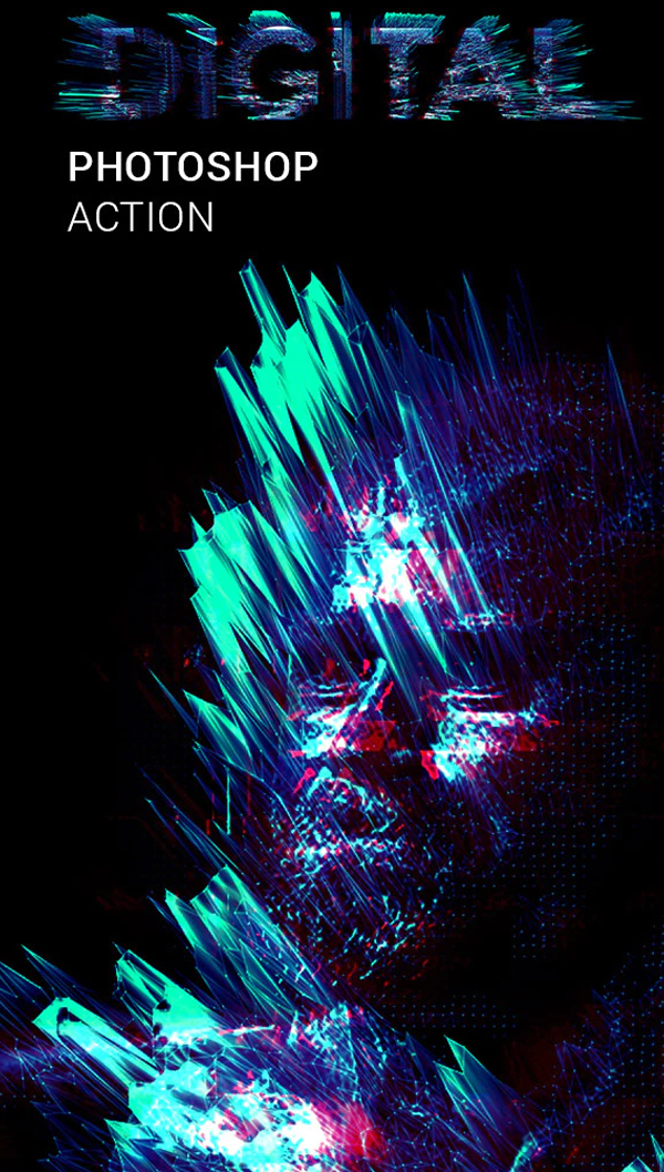 Digital Digitalize me Photoshop Action