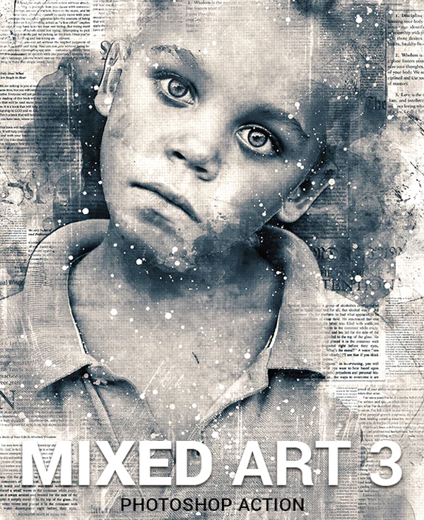 Digital Mixed Art Photoshop Action