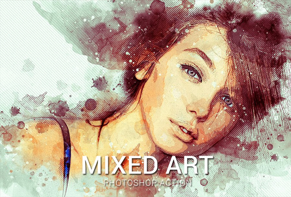 Digital Mixed Art Photoshop Actions
