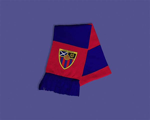 Free Football Soccer Scarf Mockup PSD