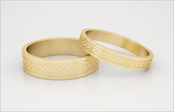 Free Gold Ring Mockup