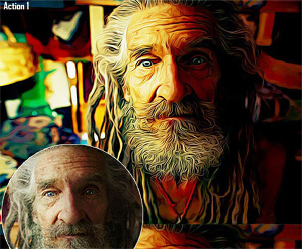 Free Old photo Oil Paint Effect Photoshop Action