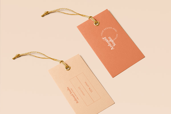 Free Tag Mockup Scene