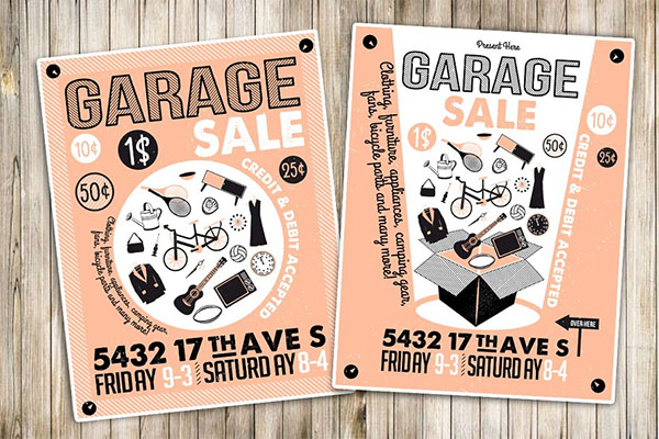 Garage Sale Flyer & Poster Template