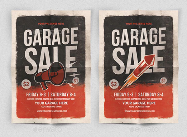Gerage sale PSD, JPG Flyer