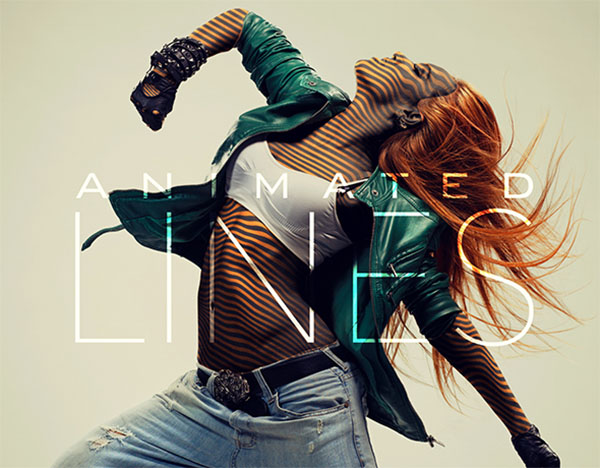 Gif Animated Lines Photoshop Action