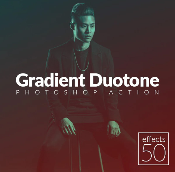 Gradient Duotone Effects Photoshop Action