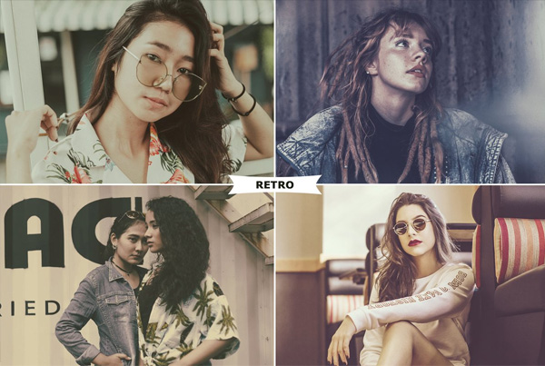 Gradient Retro Photoshop Actions