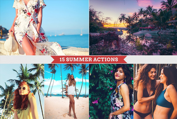 Gradient Summer Photoshop Actions