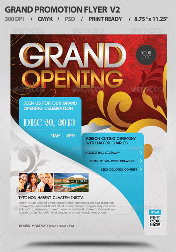 Grand Corporate Opening Flyer